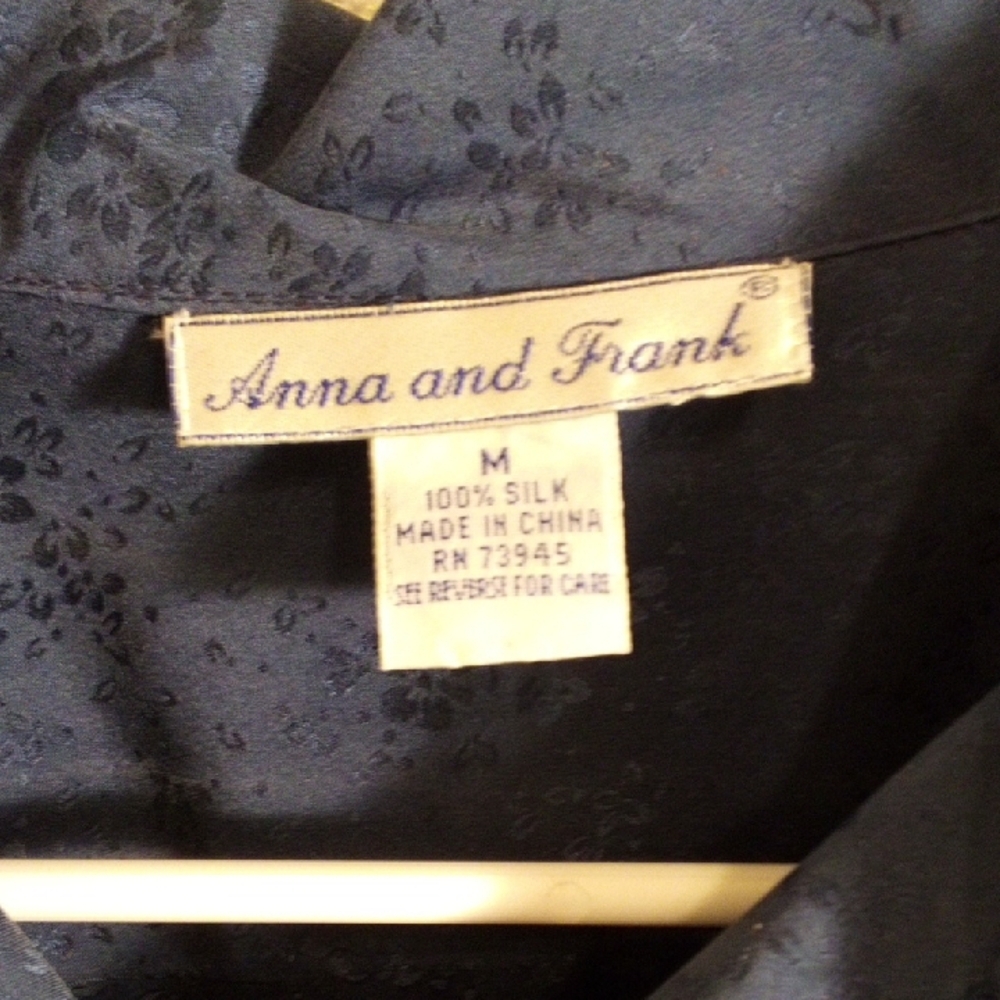 Anna And Frank Navy Button Down Shirt - Picture 5 of 5